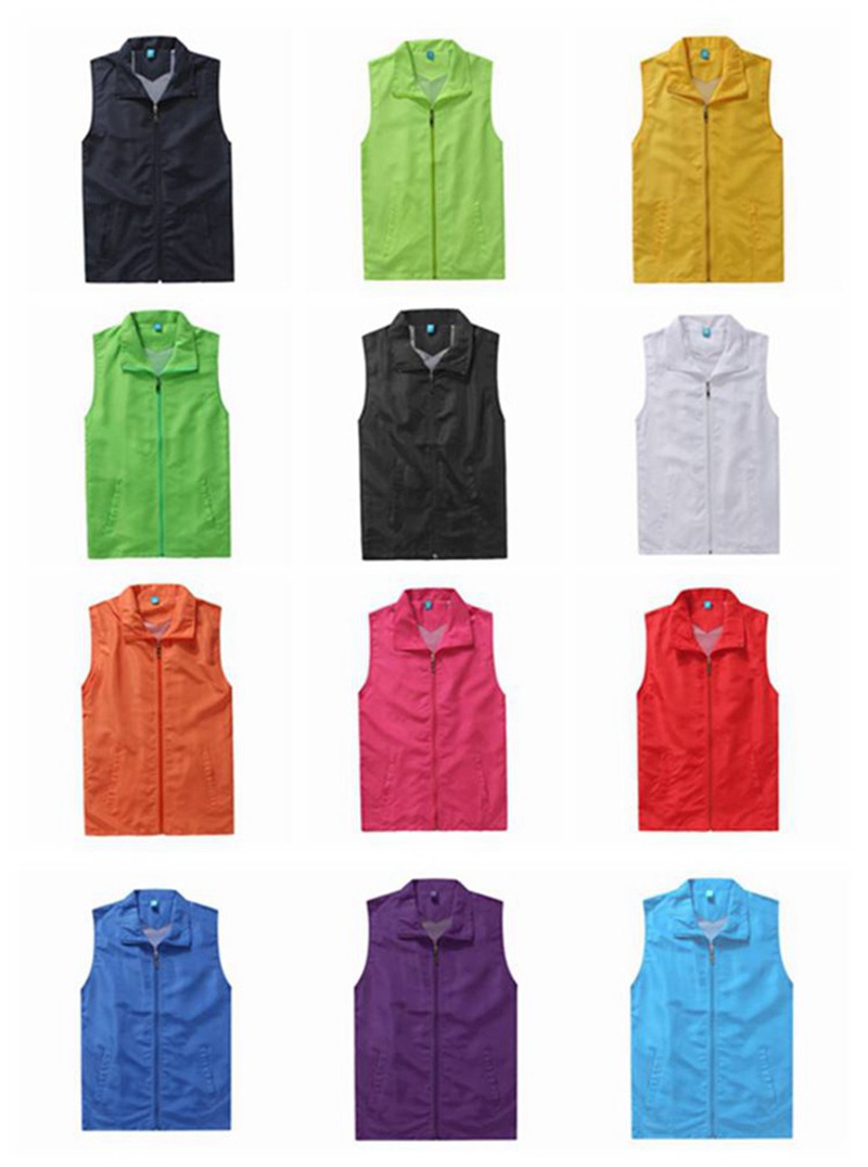 custom polyester vests with logo printing 